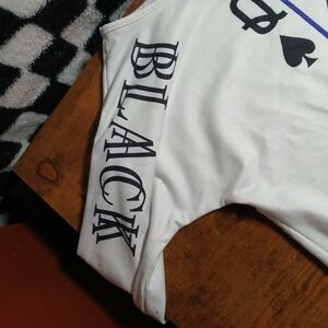 Long Sleeve White Queen Print